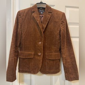 Jones New York Brown Corduroy Blazer, Small